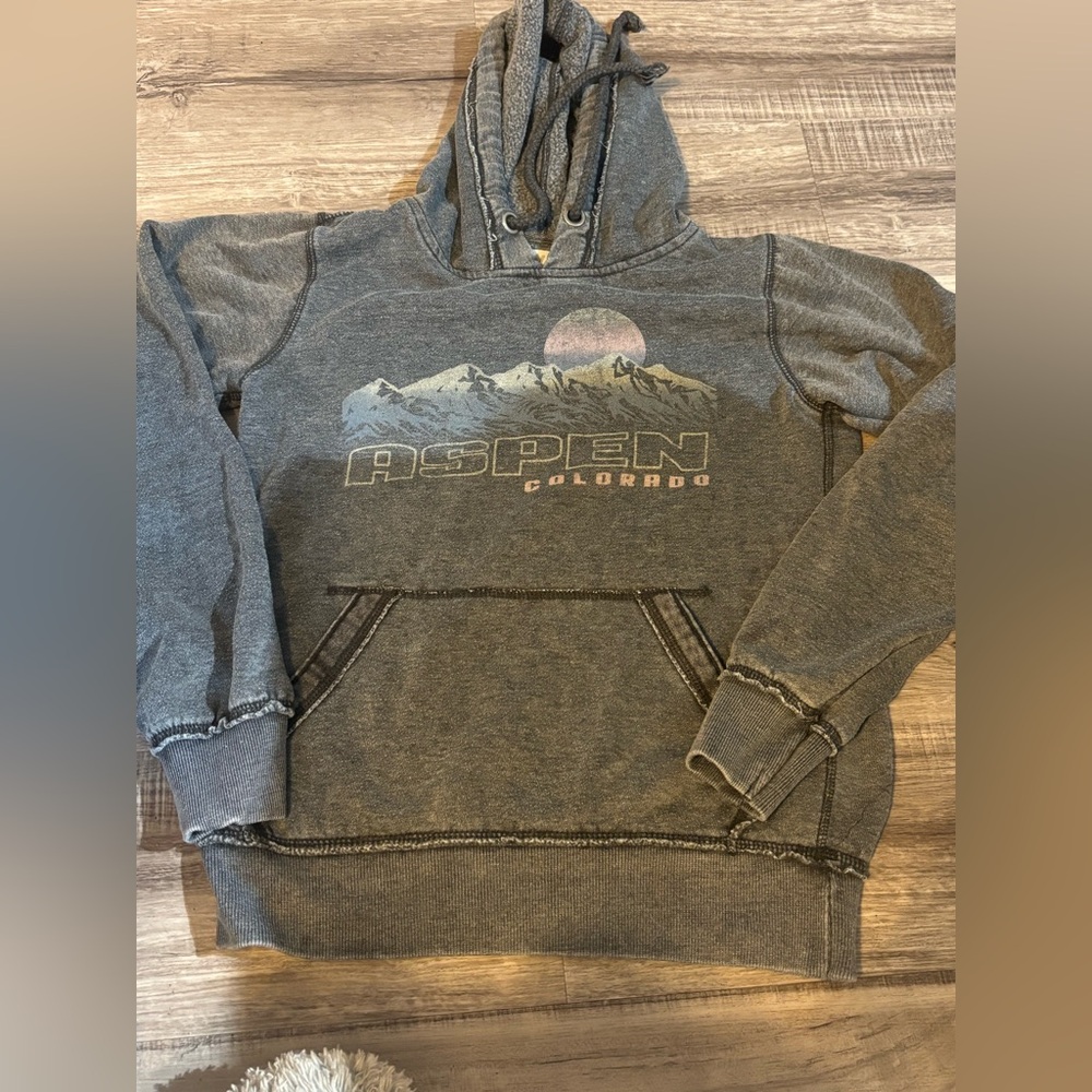 Colorado womens Hooded Sweatshirt - Charcoal